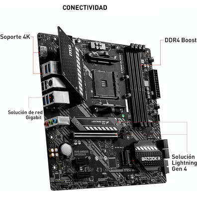 Plaa Base MSI MAG B550M Bazooka AM4