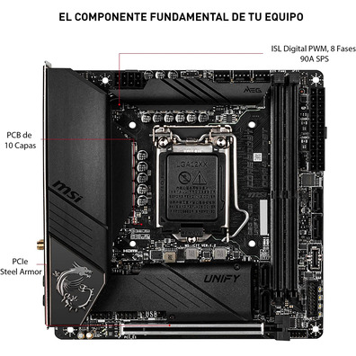 Plaa Base MSI MEG Z490I Unify 1200