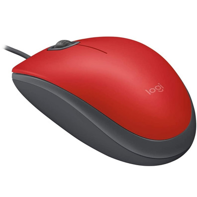 Ratón Logitech M110 Silent Mouse Rojo 1000 DPI