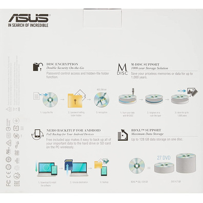 Regrabadora Interna Asus BC-12D2HT Grabadora DVD/Lector Blu-Ray Negro