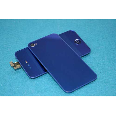 Reparatur Full Conversion Kit für iPhone 4 Metallic Blau