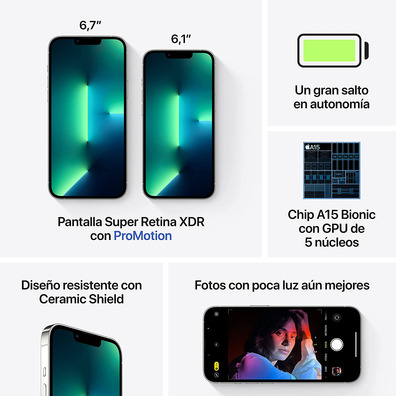 Smartphone Apple iPhone 13 Pro 256GB 6.1 " 5G Plata