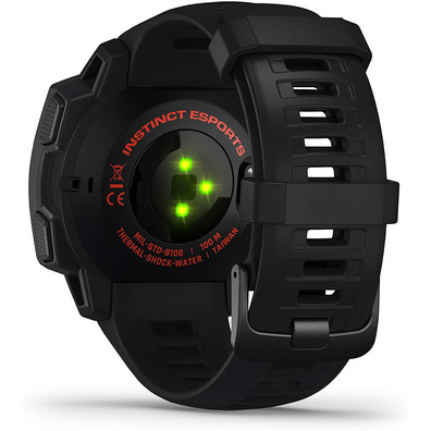 Smartwatch Garmin Instinct Esports Notificaciones/Frecuencia Cardíaca/GPS Negro