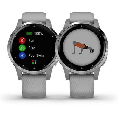 Smartwatch Garmin Vivoactive-Sport-4S Silber, Grau