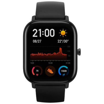 Smartwatch Huami Amazfit GTS Obsidian Schwarz 1.65"/BT5/Pulsmesser/GPS