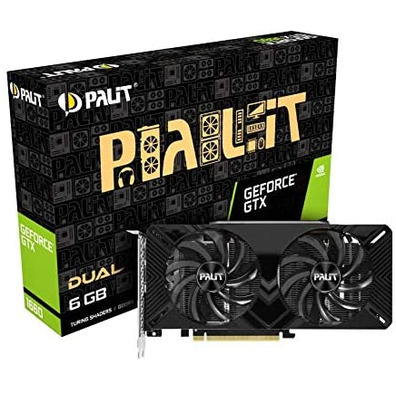 Tarjeta Gráfica Palit GTX 1660 Dual 6GB GDDR5