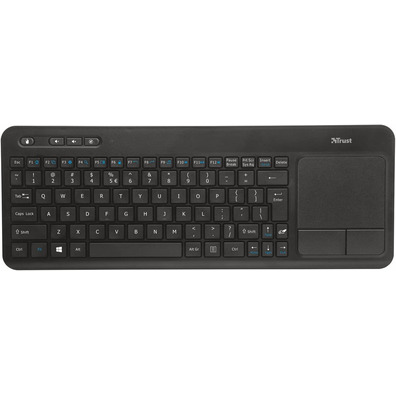 Teclado Multimedia Inalámbrico Trust Veza con Touchpad