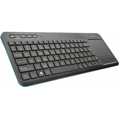 Teclado Multimedia Inalámbrico Trust Veza con Touchpad