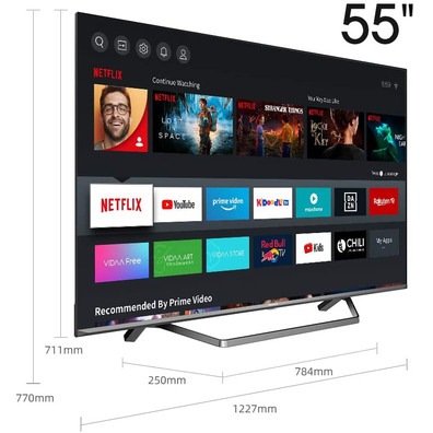 Televisión Hisense H55U7QF 55 '' ULED Smart TV 4K UHD