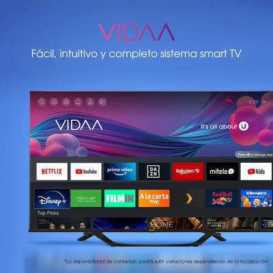 Televisión LED Hisense 55A63H 55 '' Smart TV 4K UHD Wifi/BT