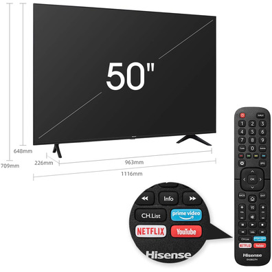 Televisor Hisense 50A7100F DLED 50 ' Smart TV/Wifi 4K UHD