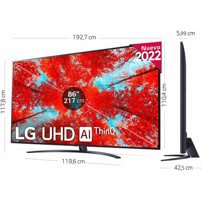 Televisor LG UHD TV 86UQ91006LA 86 '' Ultra HD 4K/Smart TV/WiFi