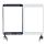 White Digitizer with Gold Button for iPad 3 Mini