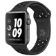 Apple Watch Nike Serie 3 38mm GPS Gris Espacial con correa deportiva Negra MTF12QL/A