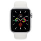 Apple Watch Series 5 40mm GPS Aluminio Plata con correa blanca Sport MWV62TY/A