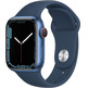 Apple Watch Series 7 GPS/Cellular 41 mm Caja de Aluminio en Azul/Correa deportiva Azul Abismo