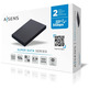 Caja Externa 2.5 '' USB 3.1 sata AISENS Aluminio Negro