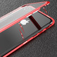 Magnetischer Kasten mit ausgeglichenem Glas iPhone 7/8 Plus Rot