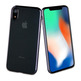 Hülle iPhone XR Bling Transparent Muvit Life Schwarz