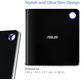 Regrabadora Externa Blu-Ray Asus SBW-06D5H-U Negro