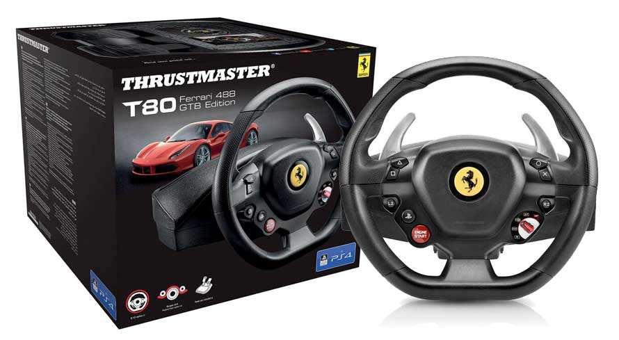 PS4 - SA 173: Lenkrad mit Pedale #T80 [Thrustmaster] (mit OVP